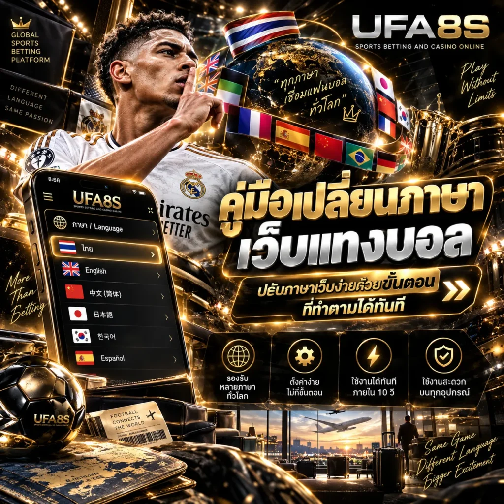 ตั้งค่าภาษาเว็บแทงบอล