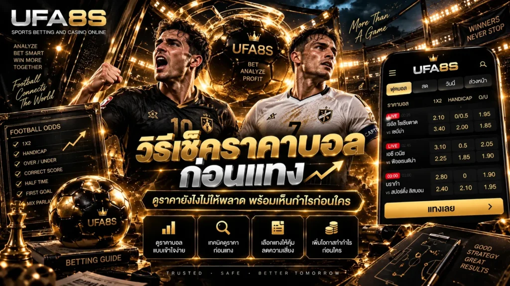 วิธีดูราคาบอลก่อนแทง